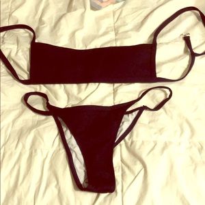 Never worn navy blue bikini